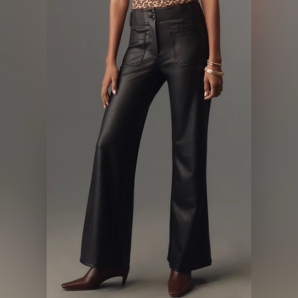 Anthropologie Maeve faux leather The Junior Jean